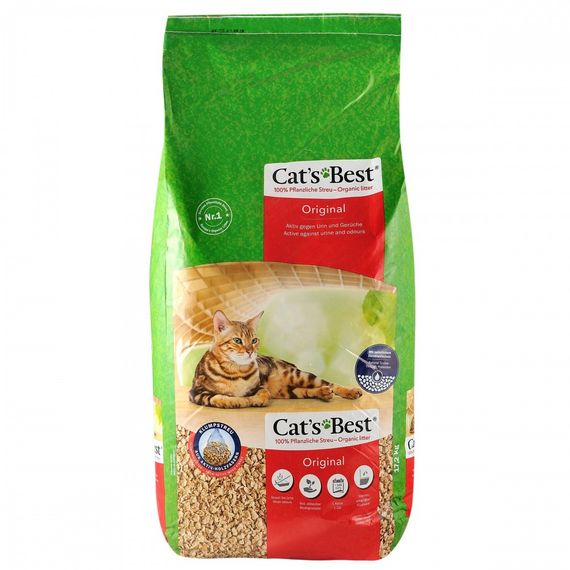 Наповнювач Cat’s Best для котячого туалету Original деревний 40 л / 17,2 кг | Зображення 2