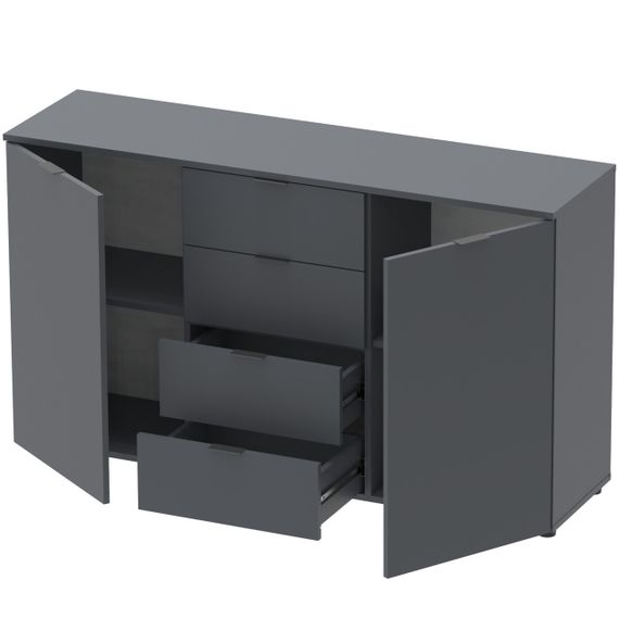 Комод в спальню Doros Рон 5 140х38х81 см Графит (DRS-011301) | Зображення 4