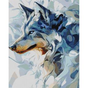 Алмазна мозаїка "Погляд вовка" DBS1271, 40х50 см