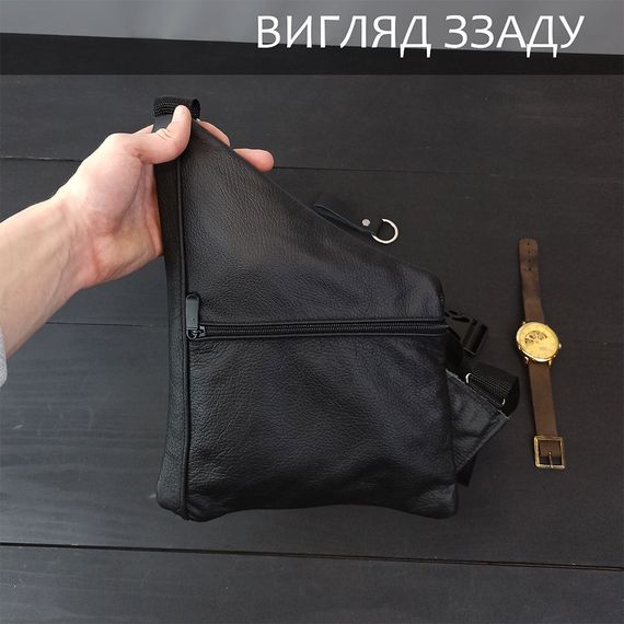 Чоловіча сумка з натуральної шкіри, сумка через плече чоловіча шкіряна, борсетка сумка через плече | Зображення 8