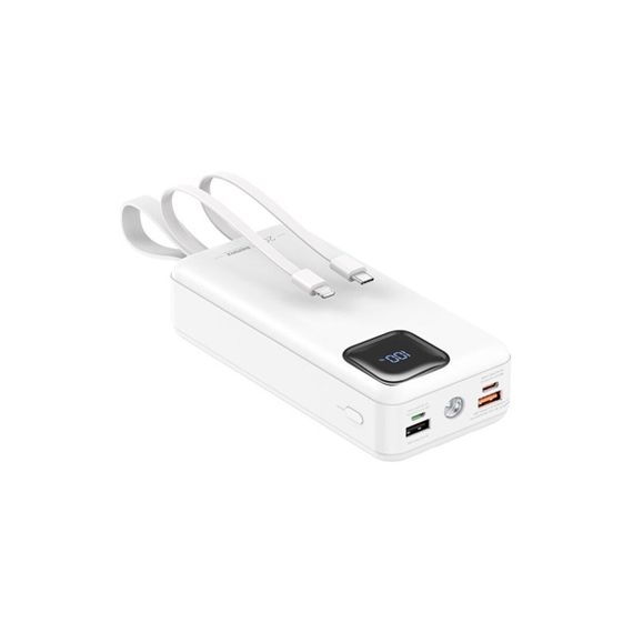 Зовнішній акумулятор REMAX Suji Series PD 20W+QC 22.5W  Fast Charging Cabled Power Bank 30000mAh  RPP-550