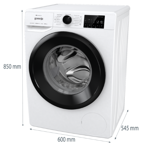 Пральна машина автоматична Gorenje WPNEI94A1SWIFI/UA | Зображення 5