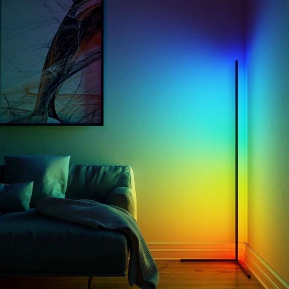 Кутовий LED торшер Ledox Design з пультом та регульованою яскравістю 330 колірних комбінацій | Зображення 7