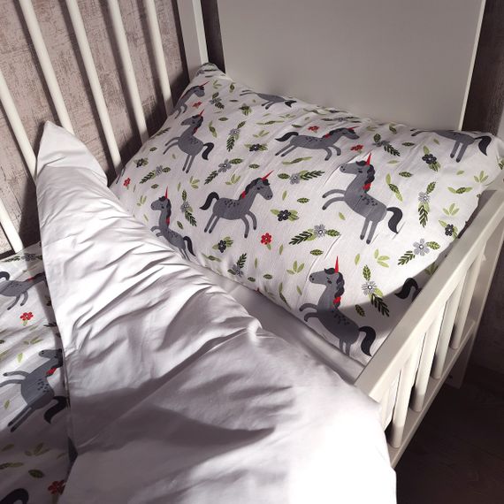 Комплект постільної білизни в ліжечко SoundSleep Unicorn муслін дитячий 112х147 см (94101836) | Зображення 3
