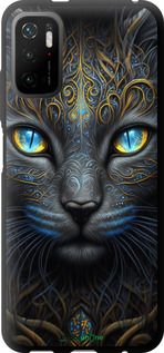Чохол на Xiaomi Redmi Note 10T Кішка "5548b-2484-2448"