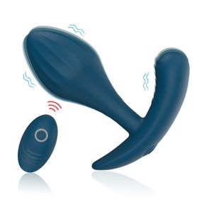 Массажёр простаты Every Night Toys Miah с дистанционным управлением, синий, 10 режимов вибрации sexstyle