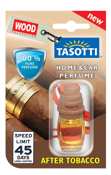 Ароматизатор пробковый на зеркало Tasotti серия Wood 7мл After Tabacco (Антитабак) | Зображення 3