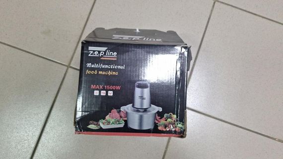 УЦЕНКА! Блендер измельчитель Zepline ZP-051 с металлической чашей 1500 Вт 2 литра (Плохая упаковка 3085) | Зображення 1