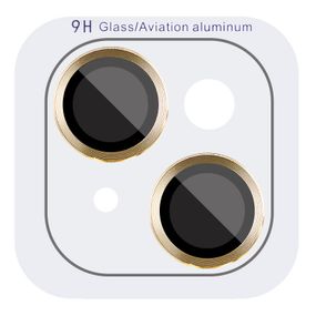 Захисне скло Metal Classic на камеру (у упак.) для Apple iPhone 15 (6.1") / 15 Plus (6.7") Золотий / Gold