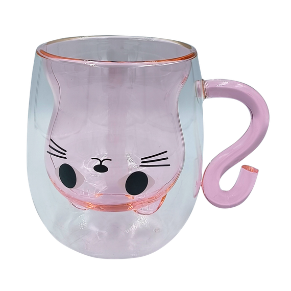 Набір чашок VT-5317-250 KITTY PINK з подвійним дном 2 шт. 250мл Vittora | Зображення 1