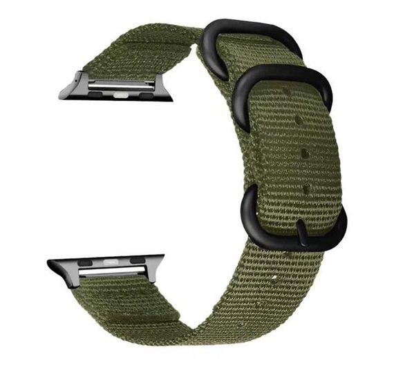 Нейлоновый ремешок Primolux Traveller для часов Apple Watch 42mm / 44mm / 45mm - Army Green | Зображення 1