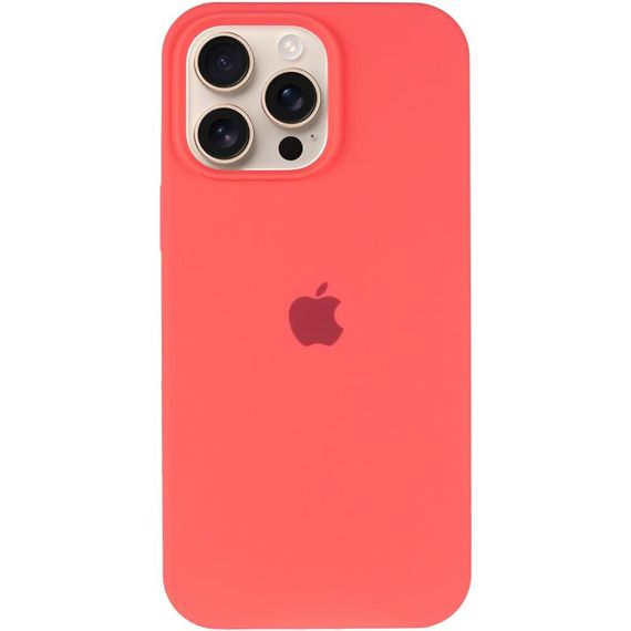 Чохол Silicone Case Full Protective (AA) для Apple iPhone 15 Pro (6.1") Кавуновий / Watermelon red | Зображення 1