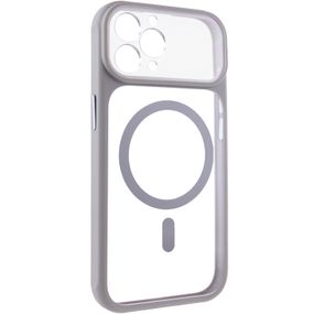 Чохол TPU+PC GETMAN Moon Clear with Magnetic Fit для Apple iPhone 12 Pro Max (6.7") Grey