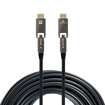 Кабель мультимедийный HDMI M to HDMI M 20.0m V2.0 4K60Hz A/D to A/D AOC Cablexpert (CCAP-HDMIDD-AOC-20M) | Зображення 1