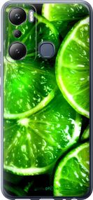 Чохол на Infinix Hot 20i Зелені часточки лимона "852u-2964-2448"