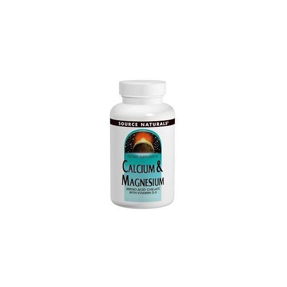 Мікроелемент Кальцій Source Naturals Calcium & Magnesium 200mg/100mg 250 Tabs