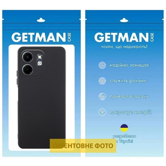 Чехол TPU GETMAN Liquid Silk Full Camera для Motorola Moto G15 4G Черный / Black | Зображення 1
