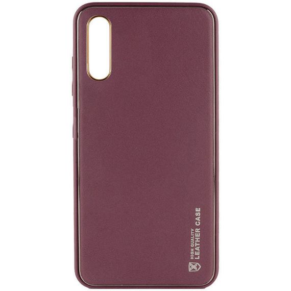 Шкіряний чохол Xshield для Samsung Galaxy A50 (A505F) / A50s / A30s Бордовий / Plum Red