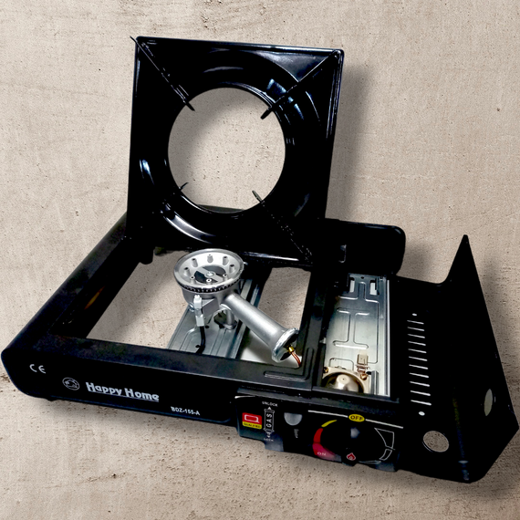 Туристична газова плитка happy home bdz-155-a на 227г/400мл картриджі | Зображення 3