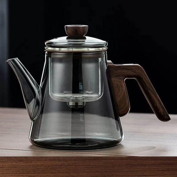Чайник для заваривания TeaPot D-24C 800ml Transparent gray | Зображення 1