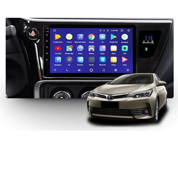Штатна автомагнітола Toyota Corolla 2014-2016 (10")  Android 10.1 (4/32) чорний (MER-14129_5615) | Зображення 3