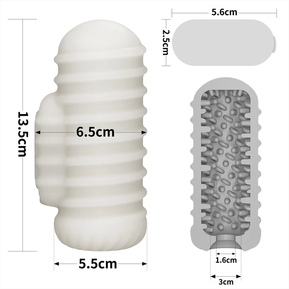 Насадка на член/мастурбатор - Knights Ring Vibrating Dual Purpose Sleeve-Wavy | Зображення 3