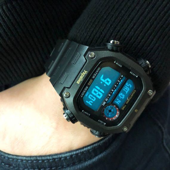 Армейский наручные часы с таймером SKMEI 6212/2126BKWT, Оригинальные спортивные часы AR-14 | Зображення 9