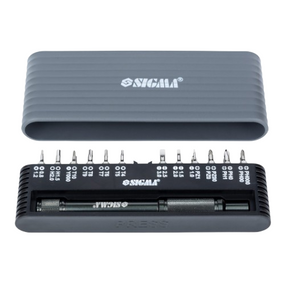 Викрутка для мобільних телефонів + біти 1/4" 24шт. + пластік кейс CrV SIGMA