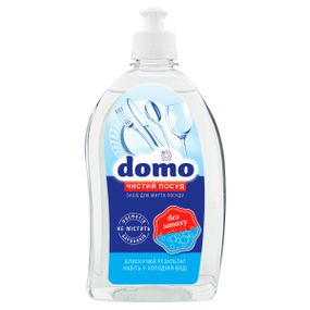 Засіб для миття посуду DOMO "Без запаху" пл. флакон, пуш-пул 500 мл