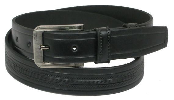Ремень под брюки Skipper черный 3,5 см