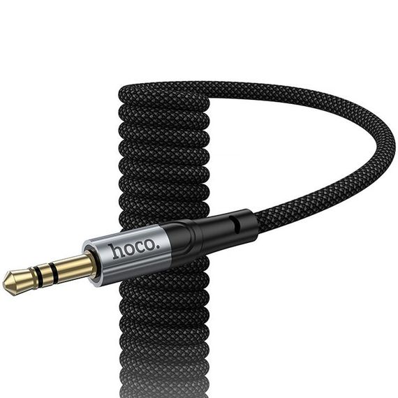 Аудіо кабель Aux Hoco UPA33A Nuevo (Lightning to AUX 3.5mm) (1.5m) Black | Зображення 5