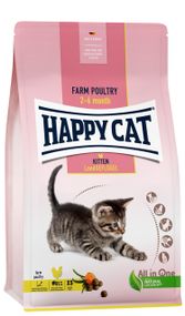 Сухой корм для котят с мясом птицы Happy Cat Kitten Land Geflugel, 300 гр