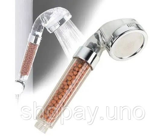Лейка - насадка для душа SUNROZ Spa Heathy с турмалином для смягчения и очищения воды от хлора и примесей | Зображення 2