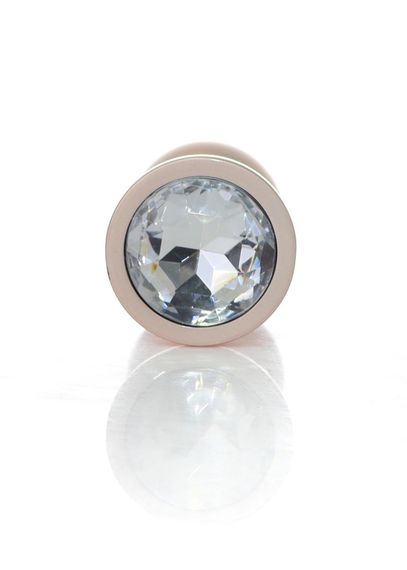 Анальна пробка - Jewellery Pearl Gold Plug Clear M | Зображення 3