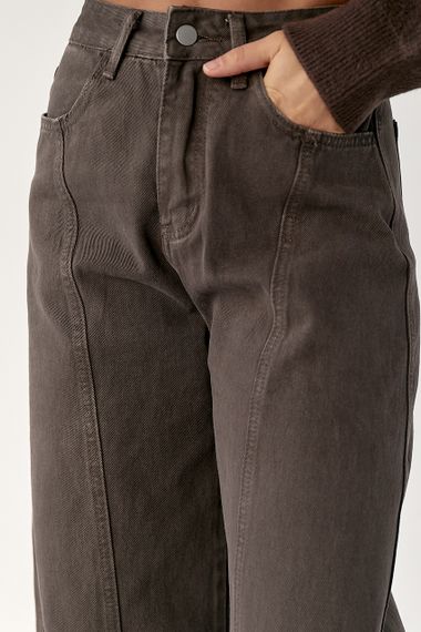 Котонові штани багі - темно-коричневий цвет, M (є розміри) | Зображення 3