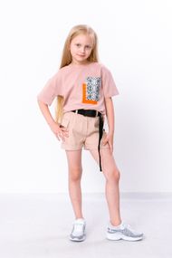 Шорти для дівчинки Носи своє 110 Бежевий (p-11179-120809)