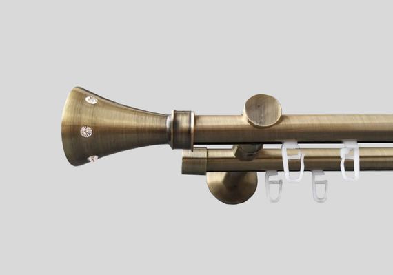 Дворядний настінний імпресійний карниз Антик Картер 160 см.