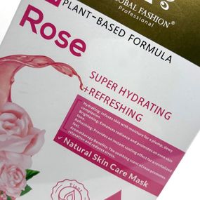 Тканевая маска Global Fashion Facial Mask, роза (увлажнение и омоложение) 25мл
