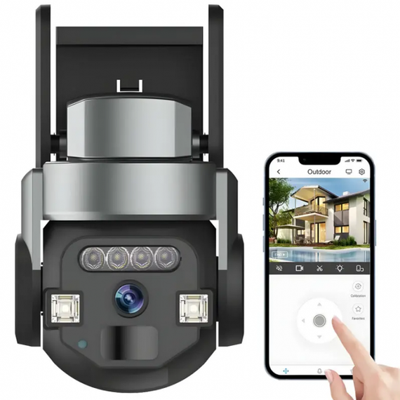 Камера зовнішня вулична поворотна WIFI CyberGuard OUTDOOR Q-812 FULL-HD 5Mp IP66 датчик руху