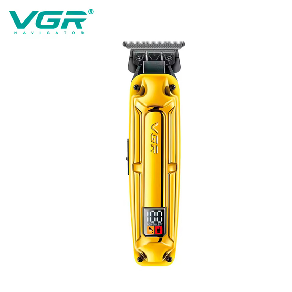 Акумуляторна машинка для стрижки VGR V-904 GOLD, 4 насадки, 2000 mAh, LED display дисплей | Зображення 3