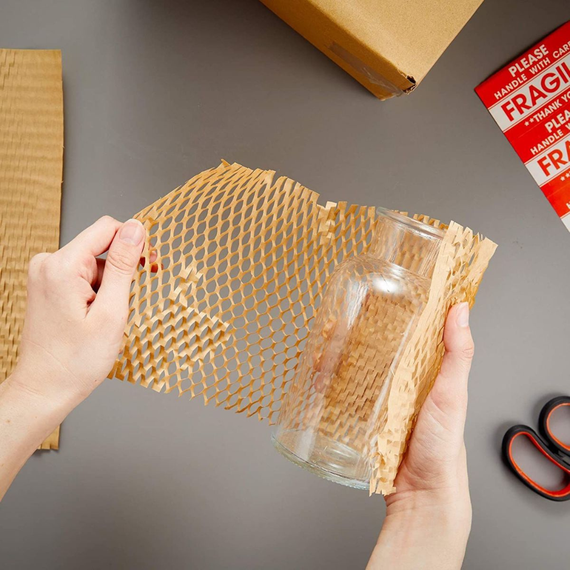 Cотовая крафт-бумага PaperPack, рулон - 42 см х 100 м, коричневая | Зображення 9