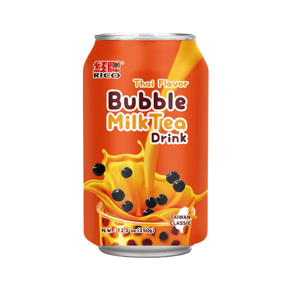 Напій бабл ті Bubble Tea Тайський молочний чай з перлами тіпоки  350мл Rico 8720663431295