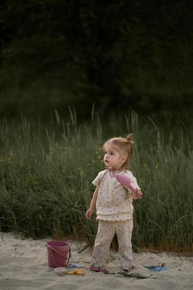 Набір іграшок для піску дитячий силіконовий Рожевий | Зображення 3