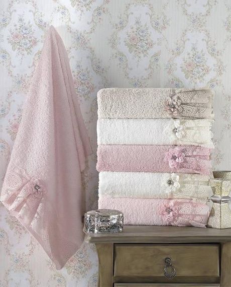 Рушники Pupilla ROMANTIK 3D 50х90см Бамбук набір 6шт