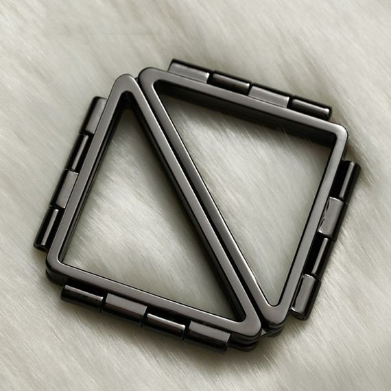 Набір для БДСМ Lockink, натуральна шкіра та метал, чорний, 7 предметів | Зображення 6