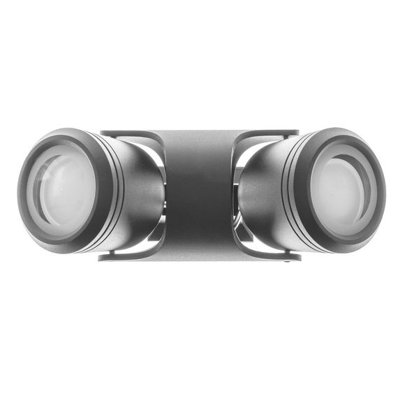 Подсветка фасадная настенная накладная IP44 AL-112/2 GU10 BK | Зображення 4