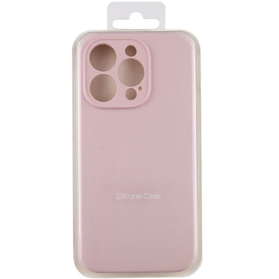 Чохол Silicone Case Full Camera Protective (AA) NO LOGO для Apple iPhone 16 Pro (6.3") Рожевий / Chalk Pink | Зображення 4