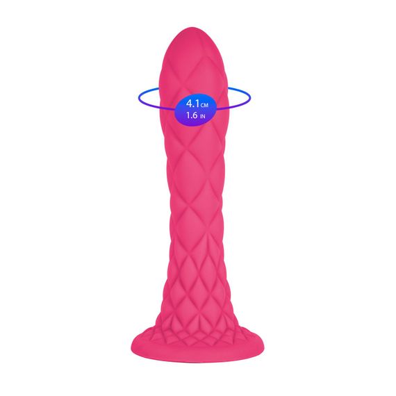 Фалоімітатор SilexD Fantasy Liquid Silicone Dreamy 7in Purple, Рожевий | Зображення 5