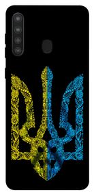 Чохол IBANAN Жовтоблакитний герб для Samsung Galaxy A21