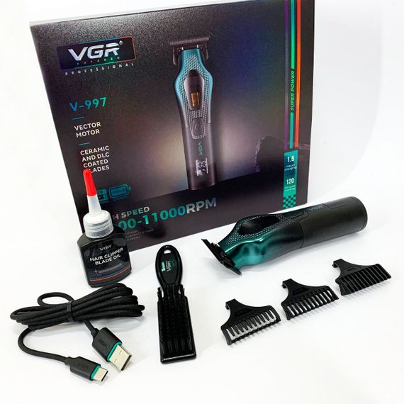Острые профессиональные машинки для стрижки волос VGR V-997, Машинка для стрижки волос электрическая NF-61 | Зображення 6
